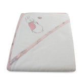 Peter Rabbit Pink & White Hooded Towel Bubba Blue
